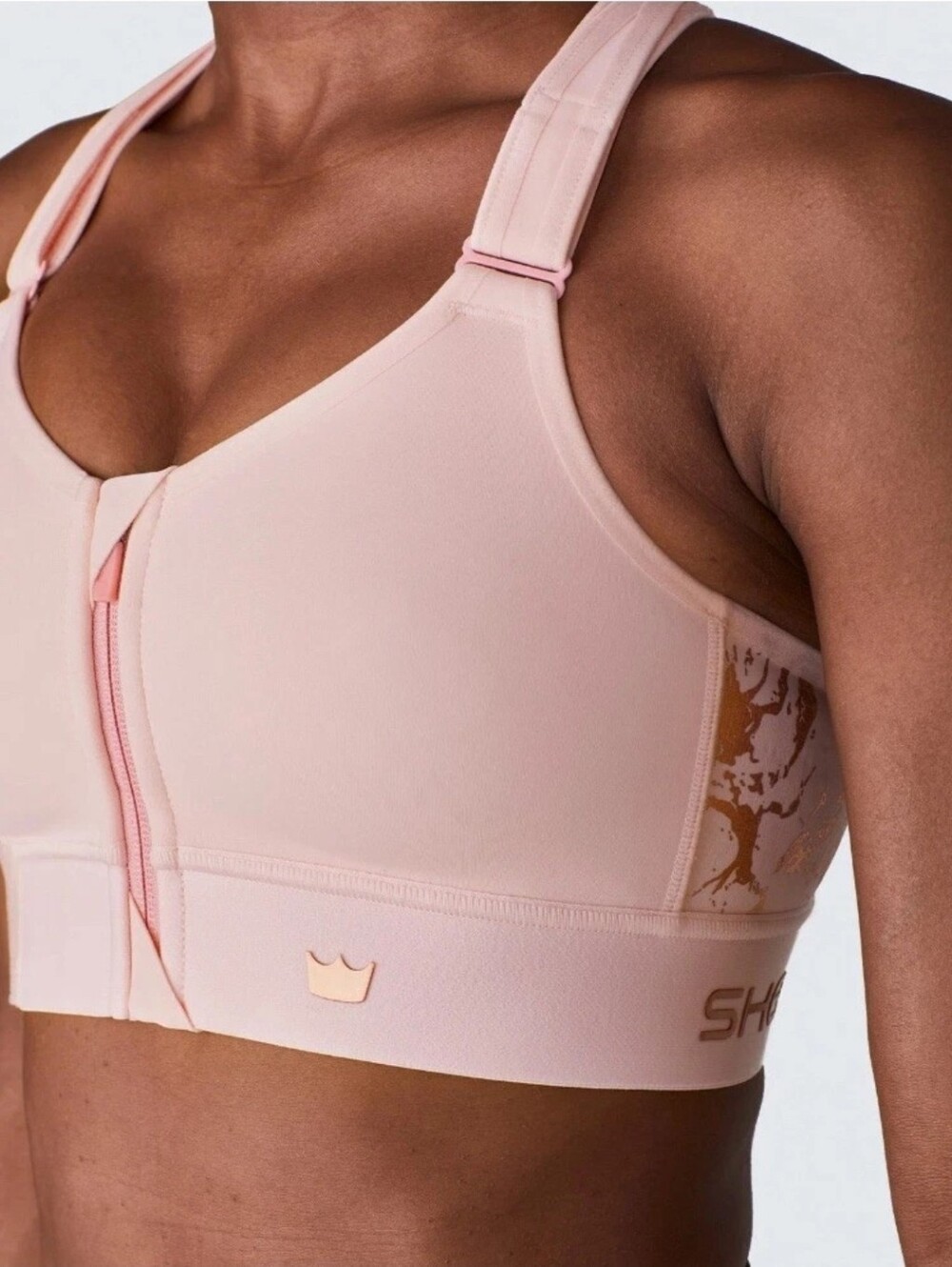 SHEFIT FLEX Blush Sports Bra 1Luxe Size High Support Athletic Wear